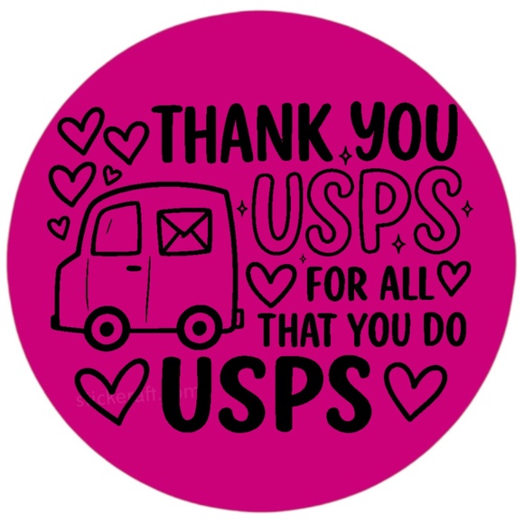 Thank You USPS Stickers for Packages & Envelopes – 2" Round, 15 Colors to Choose - Picture 7 of 15